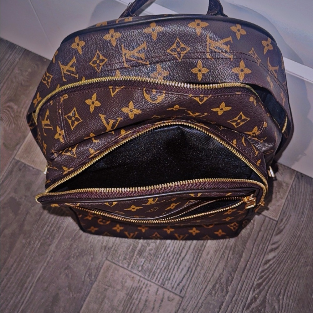Louis Vuitton Dark Brown/Tan Monogram Backpack - Picture 14 of 14